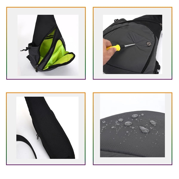Water Resistant Shoulder Chest Crossbody Bag