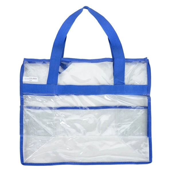 Transparent Vinyl Tote Bags for Security Approved