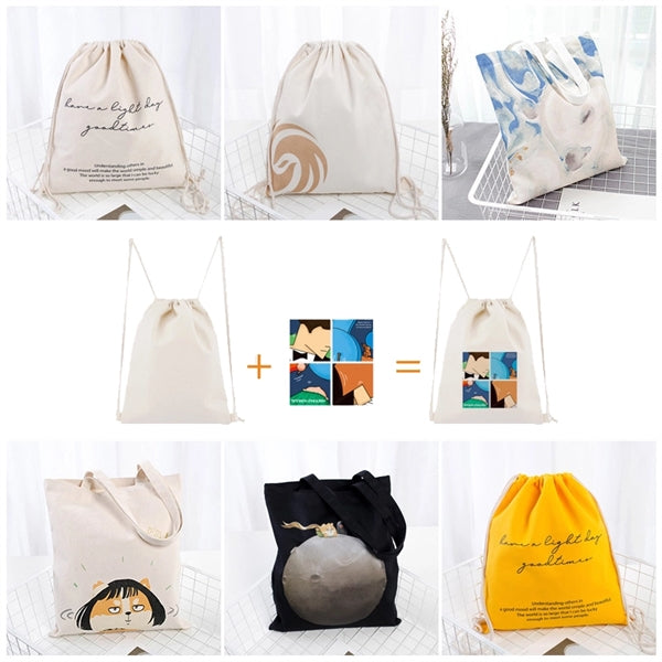 Canvas Drawstring Backpack