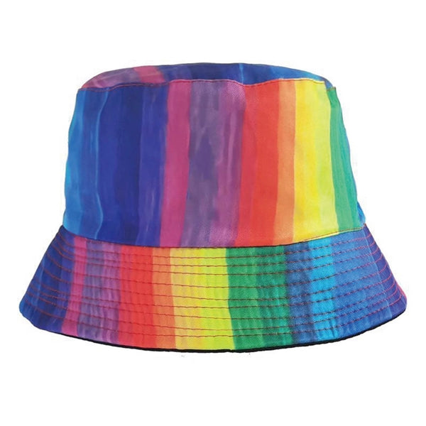 100% Premium Cotton Blend Twill Outdoor Rainbow Bucket Hat