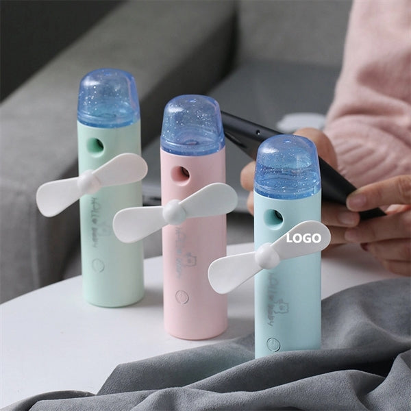 Portable 2 In 1 Mini Fan Humidifier