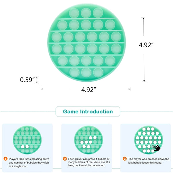Luminous Round Push Pop Bubble