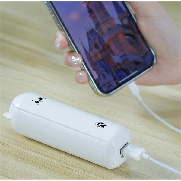 Foldable Mini Hand Fan & 2000mAh Power Bank