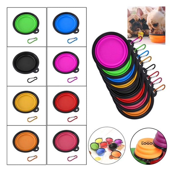 Folding Dog Bowls with Carabiner