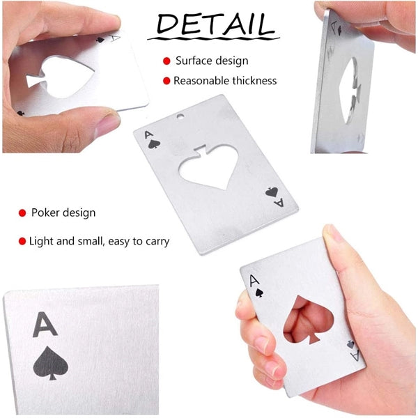 Stainless Steel Poker Shaped Bottle opener