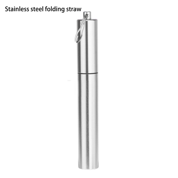 Telescopic Collapsible Stainless Steel Straw