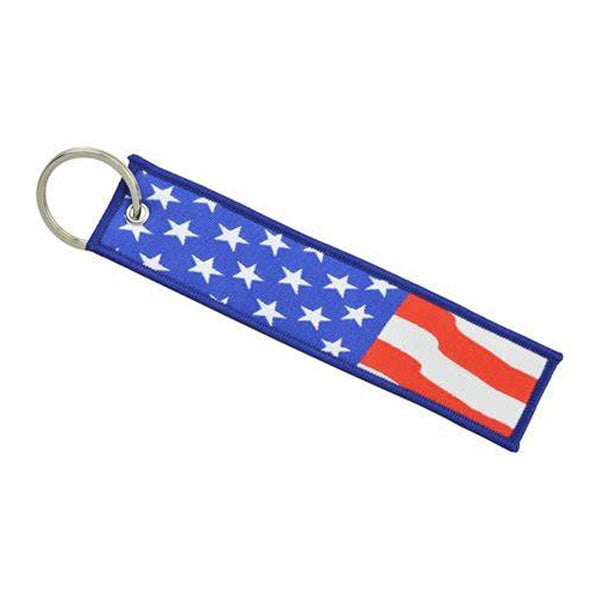 Short Woven Flight Key Tag