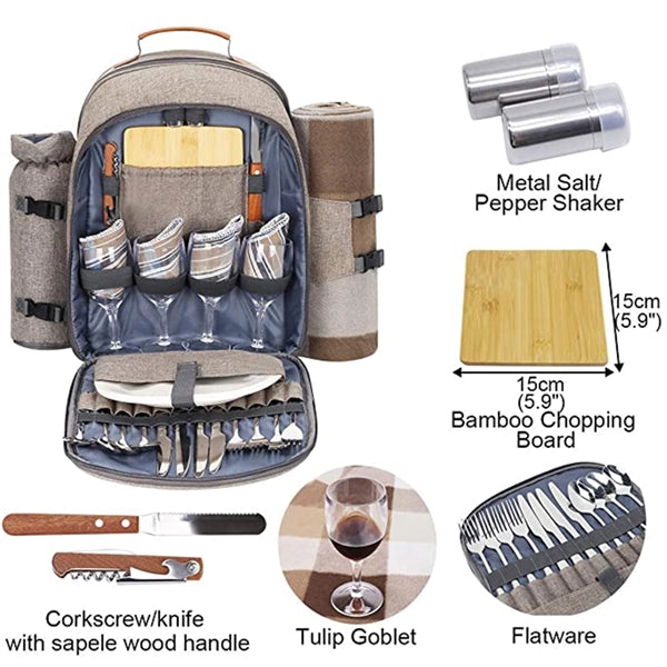 Picnic Backpack With Blanket