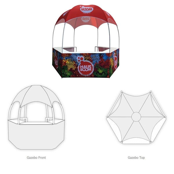 Round Steel Dome Hexagon Tent