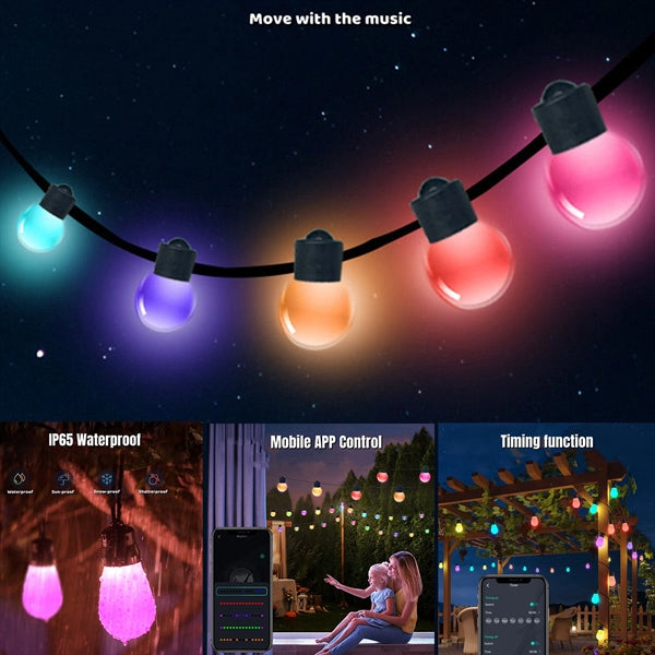 RGB Outdoor String LED Lights