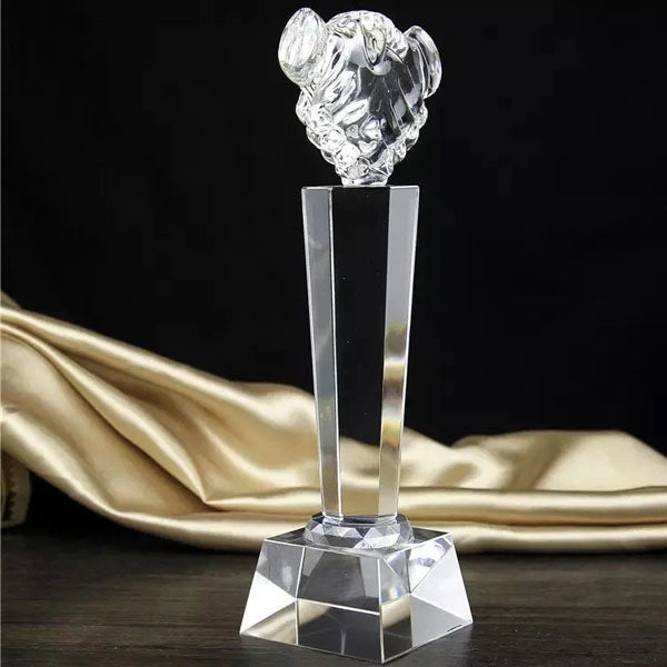 Optical Crystal Handshake Award