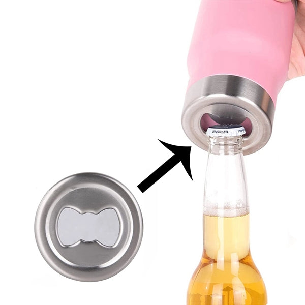 20 Oz Stainless Steel Insulated Tumbler With Beer Opener