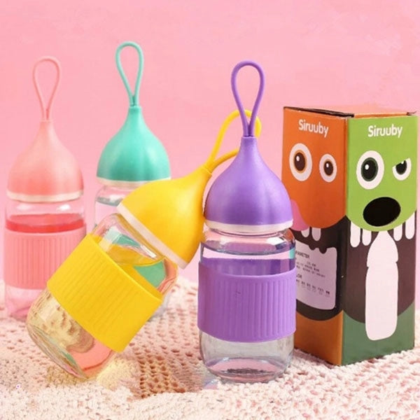 9.5oz Water Glass Bottle Rope Cup