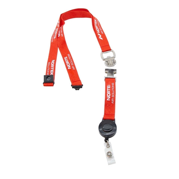 3/4" Polyester Lanyard w/ Bottle Opener & Retractable