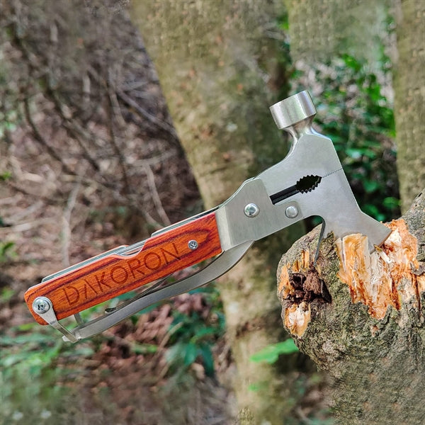 14 In 1 Multifunction Tool Portable Folding Wood Handle