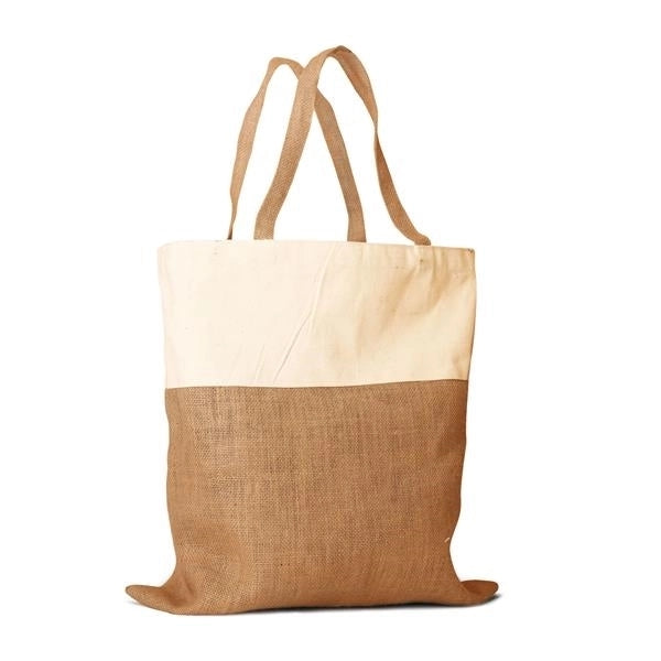 Shopping Bag with Jute and Cotton Combination (15 x 18)
