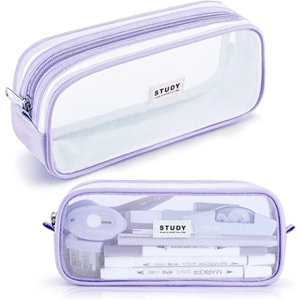 Grid Mesh Pencil Case