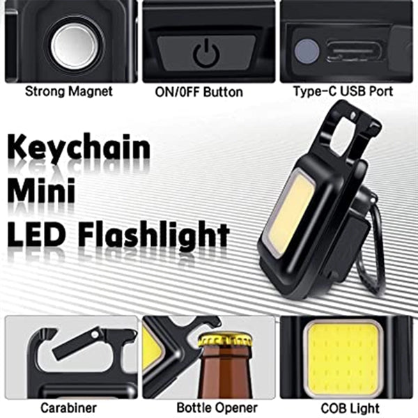 Cob Pocket Light Multifunctional Keychain