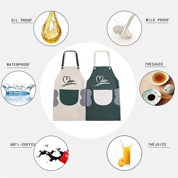 Bib Apron With Wipe Towel