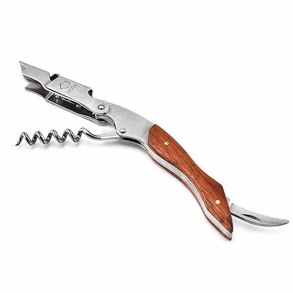 Professional Corkscrew Wine Key With Wood Handle