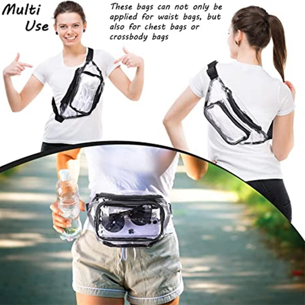 Clear Fanny Pack Transparent Adjustable Belt Bag