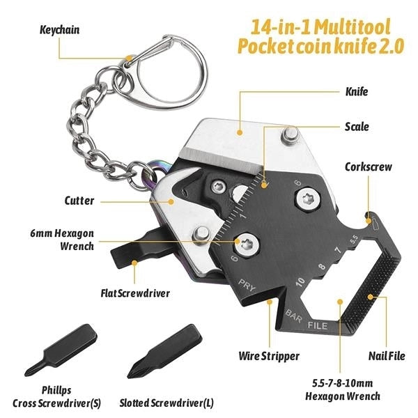 Portable Multi-function Card Keychain
