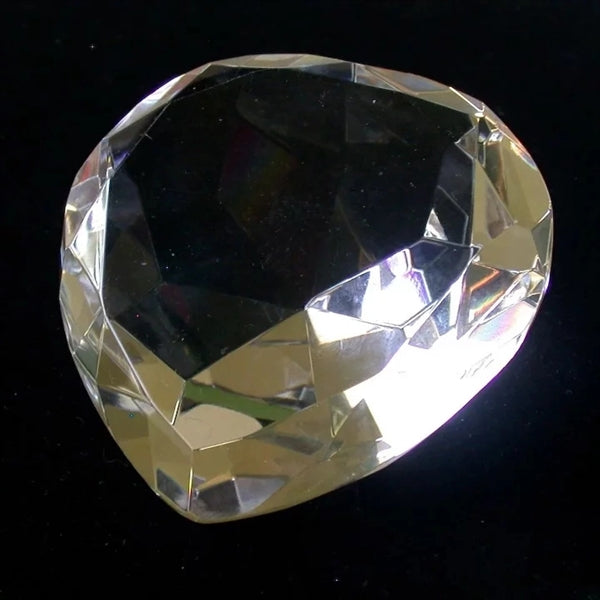 Hearts Paperweight Crystal