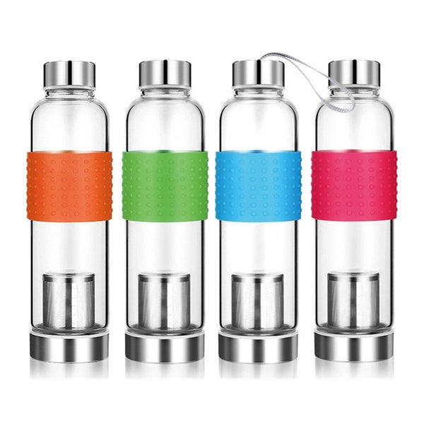 Glass Infuser Water Bottle