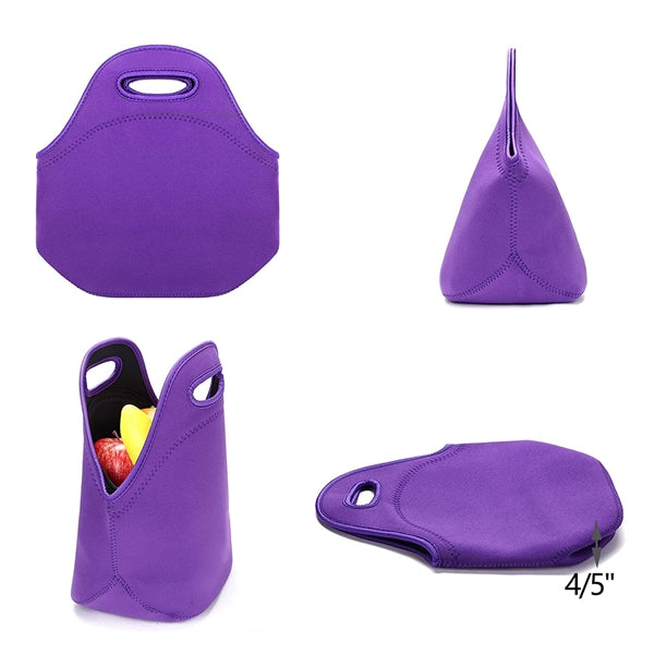 Neoprene Insulated Zippered Lunch Bag