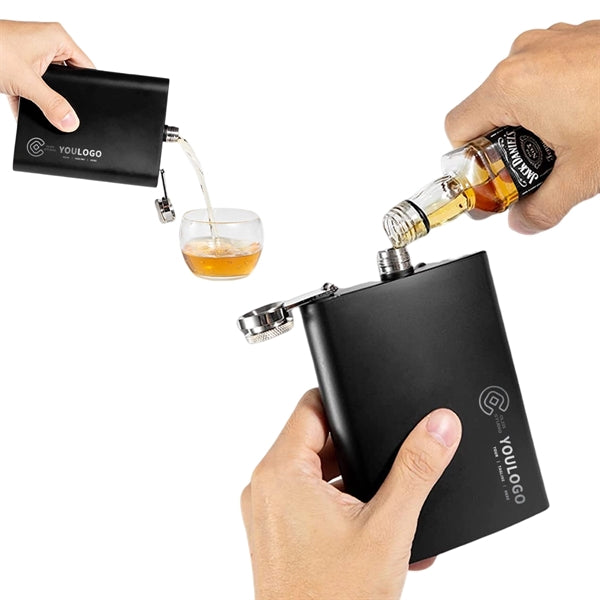 8 Oz Portable Stainless Steel Wine Flasks Bottle