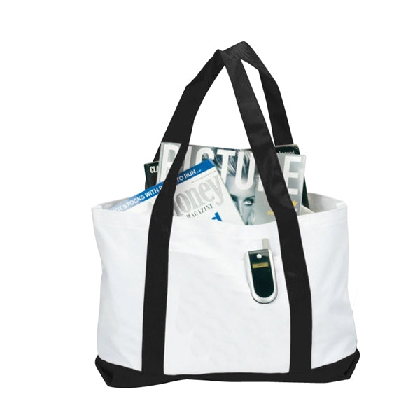 Tote Bag w/Contrast Handles