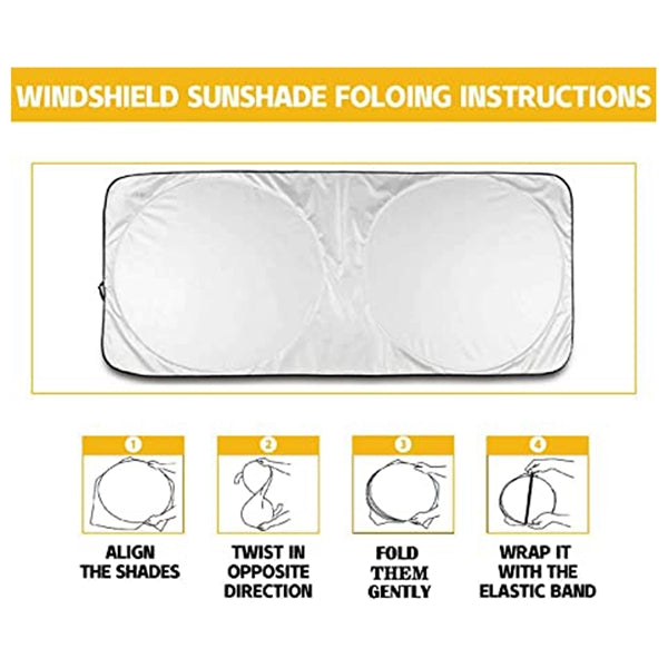 Foldable Double Circle Car Sunshade