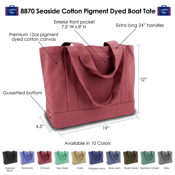 Seaside Cotton Pigment Dyed Resort Tote