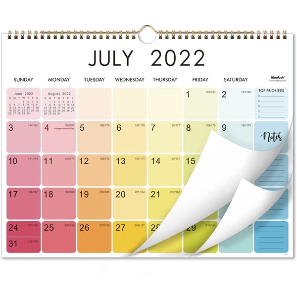 Monthly Wall Calendar For Planning & Organizing