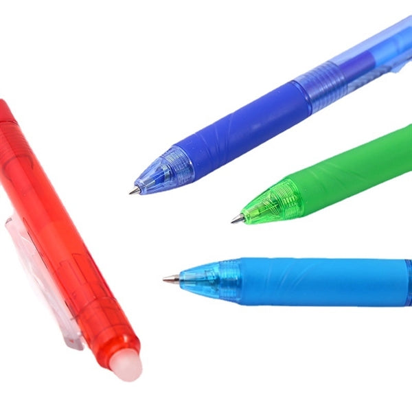 Retractable Gel Ink Pen with Eraser