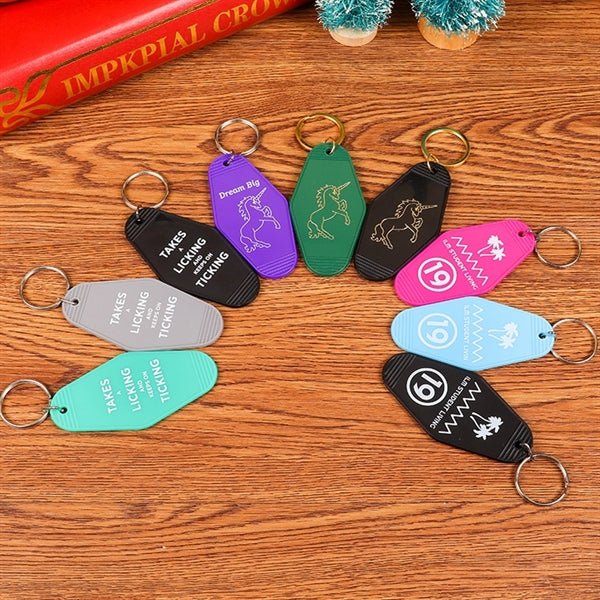 Plastic Hotel Keychain / Motel Key Tag