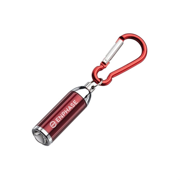 Stretchable LED Flashlight With Carabiner Clip