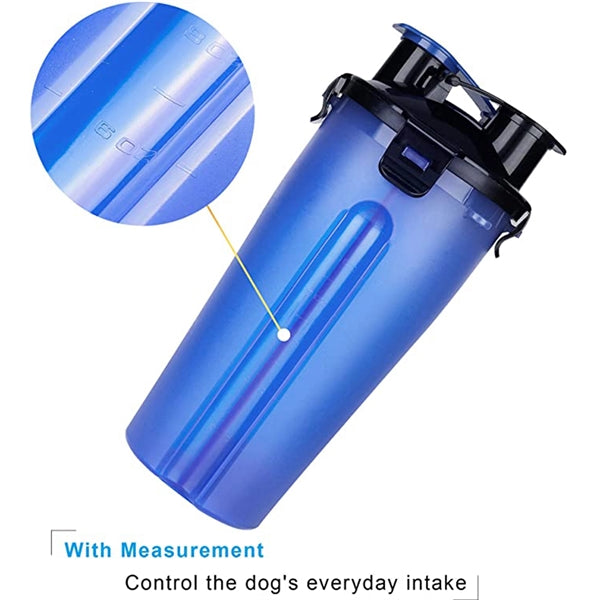 Dog Travel Water Bottle with Collapsible Bowls