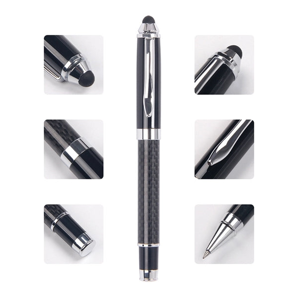 Carbon Fiber Touch Screen Stylus Ballpoint Pen