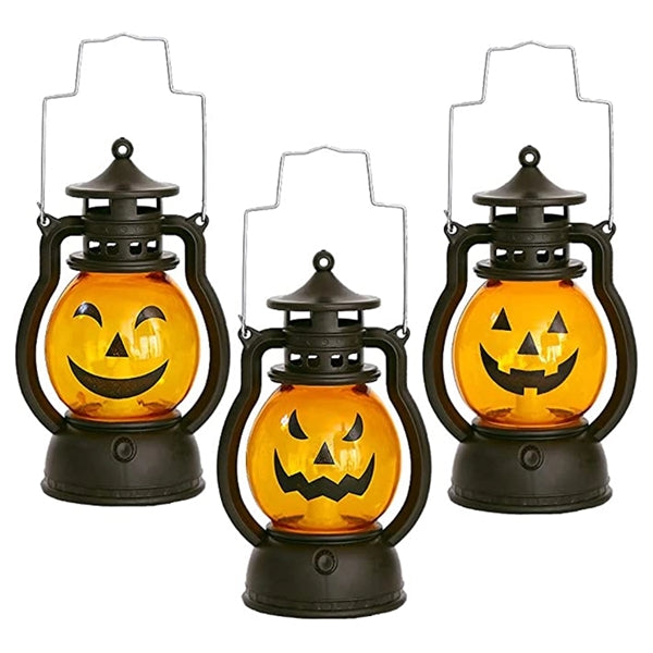 Mini Halloween Pumpkin Lantern with LED