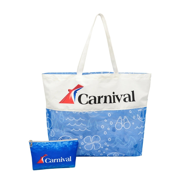 Sublimated Panel & Mesh Tote Bag IMPORT