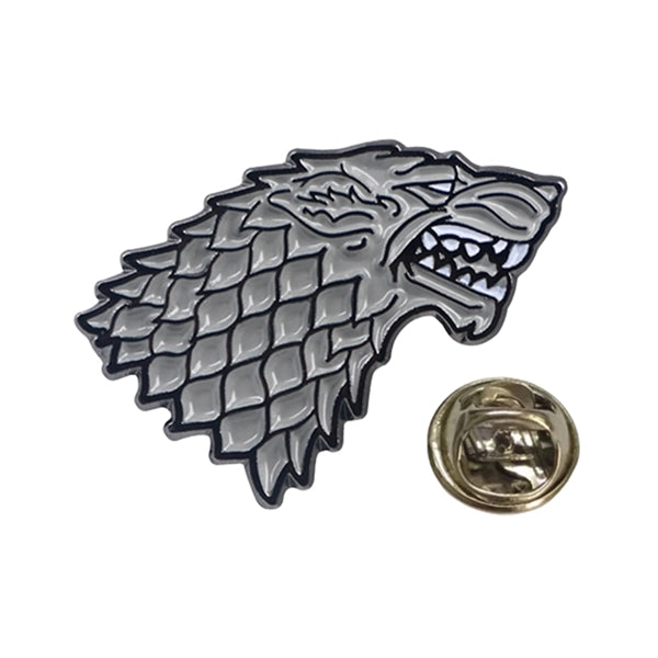 Wolf Shaped Badge Lapel Pin