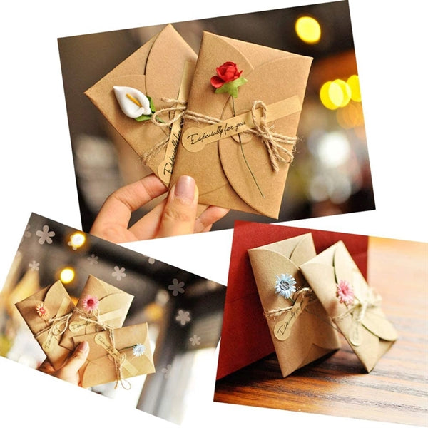 Dried Flowers Greeting Cards