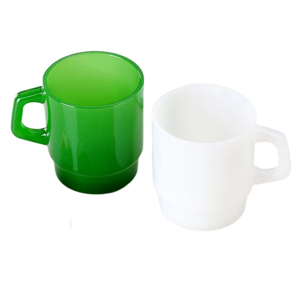 8 Oz Jade Stacked Coffee And Tea Cup D Handle