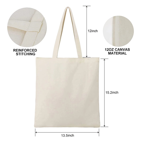 Canvas Shopping Tote Bag