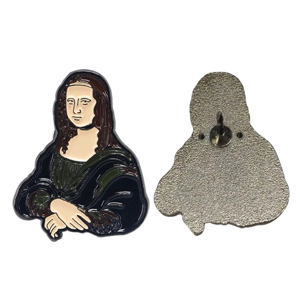 Mona Lisa Souvenir Badge Lapel Pin