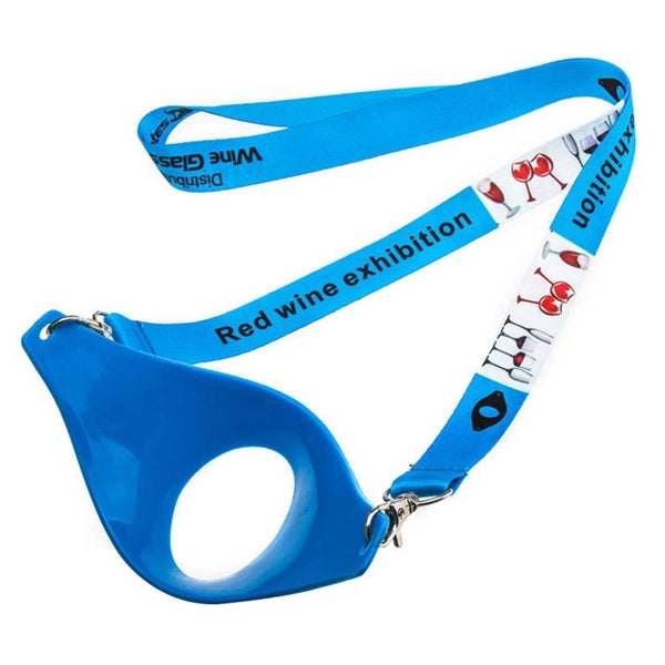 Dual Wine Glass Lanyard Holder