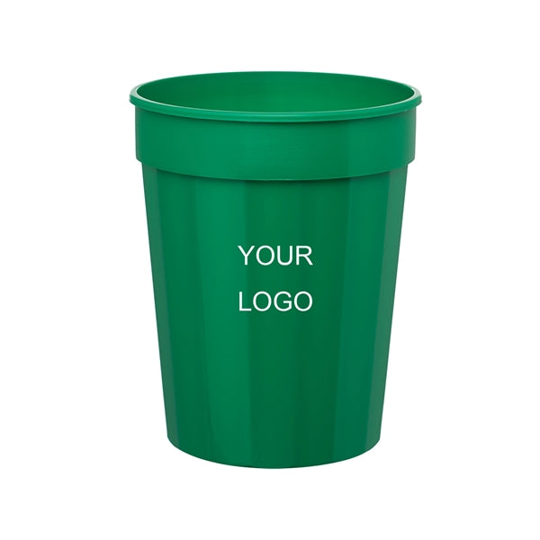 Squat Fluted Stadium Plastic Cup