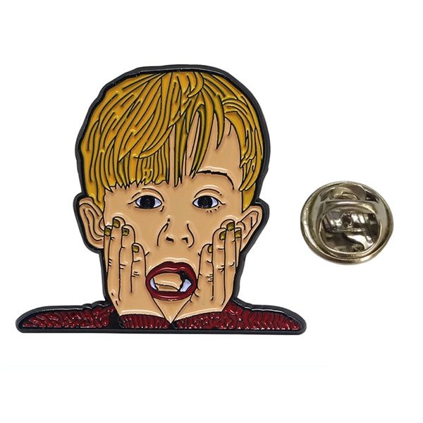 Boy Face Shaped Badge Lapel Pin
