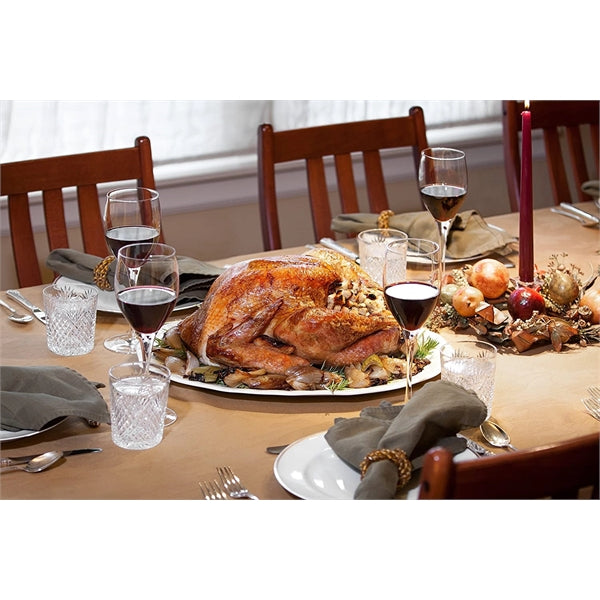 Ceramic Turkey Embossed Platter 16.5 inches